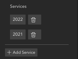 service list screenshot